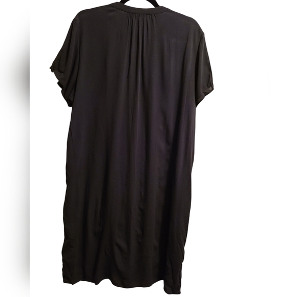 Halston button-up short-sleeve shirt dress XL - Picture 2 of 6